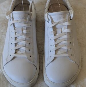 Birkenstock Bend Low White Leather Sneakers EU 40 US 9 Wide Casual Comfort